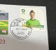 1-2-2024 (3 X 2) AFC Asian Cup 2023 (Qatar) Australia (4) V Indonesia (0) - 28-1-2024 - With Matildas Football Stamp - Andere & Zonder Classificatie