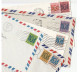 Collection 5 X Diff Franking HONG KONG Covers 1990s AIR MAIL  To GB  China Cover Stamps - Briefe U. Dokumente