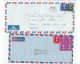 Collection 5 X Diff Franking HONG KONG Covers 1970s- 1990s AIR MAIL  To GB  China Cover Stamps - Briefe U. Dokumente