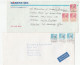 Collection  1980s -1990s HONG KONG AIR MAIL COVERS Various Stamps To GB  China Cover - Covers & Documents