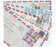 Collection 5 X Diff Franking HONG KONG Covers 1960s - 1990s AIR MAIL  To GB  China Cover Stamps - Storia Postale