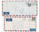 Collection 5 X Diff Franking HONG KONG Covers 1960s - 1990s AIR MAIL  To GB  China Cover Stamps - Lettres & Documents