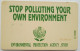 Pakistan 30 Units " Stop Polluting Your Own Environment " Map Reverse - Pakistán