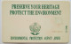 Pakistan 30 Units "  Preserve Your Heritage Protect The Environment  " Map Reverse - Pakistan