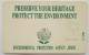 Pakistan 30 Units "  Preserve Your Heritage Protect The Environment  " Map Reverse - Pakistán