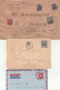 Delcampe - 688 - Area Europea - Oltremare 1895/1950 - Insieme Di 28 Tra Lettere E Cartoline Con Interessanti Affrancature, Notate A - Collections (sans Albums)