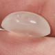 Quartz Rose Naturel Du Brésil - Cabochon Rond 18.90 Carats - 18.0 X 8.2 Mm - Cuarzo Rosado