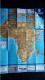 AIR FRANCE CARTE ITINERAIRES DUNLOP FRANCE AFRIQUE N°2 1955 - Poster