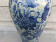 Delcampe - Grand Vase En Porcelaine Décor De Fleurs Style Chine Céladon - Altri & Non Classificati