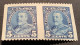 CANADA #221b 1935 5c Blue KGV XF & FRESH MLH OG* Horiz. Pair Imperf. - Neufs
