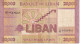 BILLETE DE EL LIBANO DE 20000 LIVRES DEL AÑO 2012 (BANKNOTE) - Libanon