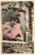 FANTAISIES - Femme - Seule - Bons Souhaits - Carte Postale Ancienne - Frauen