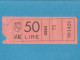 H0600 * ITALY - 50 Lire Bus Ticket ATAC, Rome - Europa