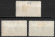 GREECE 1927 Baron General Charles Nicolas Favier MH Set Vl. 435 / 437 - Unused Stamps