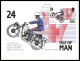 (IOM2)  Manx. Motor Cycling Events 1993. SG 567/71 Set Of 5 Stamp Cards.oblit.1er Jour - Man (Ile De)