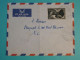 DI 3 AEF   BELLE  LETTRE   1959  PETIT BUREAU  BANGASSOU A NICE FRANCE +AFF. INTERESSANT+++++ - Brieven En Documenten