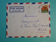 DI 3 AEF   BELLE  LETTRE   1959  PETIT BUREAU  BANGASSOU A NICE FRANCE +AFF. INTERESSANT+++++ - Briefe U. Dokumente