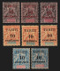 TAHITI 1903 - N°31/33 Neufs * Pour Variétés De Surcharge Et/ou Nuances - TB - Ongebruikt