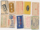 LOT LOTTO 10 RAZOR BLADES WRAPPER  LAMETTE DA BARBA LAMES DE RASOIR  Vintage Old - Lamette Da Barba