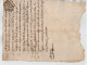 VP22.954 - Cachet De Généralité De TOULOUSE - Acte De 1746 - - Cachets Généralité