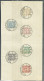 Postes Chérifiennes. Nos 1 à 6, Obl Cad Fes 28 Juil 1912, Sur Feuille. - TB - Postes Locales & Chérifiennes