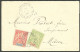 Lettre Cad "Guadeloupe/Sainte-Anne". Nos 40 + 41 Sur Enveloppe Pour Macon, 1902. - TB - Altri & Non Classificati