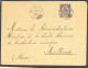 Lettre Cad "Inde/Pondichéry". No 8 Sur Lettre Pour Mulhouse, 1898. - TB - Otros & Sin Clasificación
