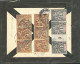 Lettre Cad "Vinhlong/Cochinchine". Nos 3 Bande De Trois Mill 2 + 4 Bande De Trois (2) Au Verso D'une Enveloppe Pour Vinc - Other & Unclassified