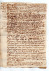 VP22.955 - Cachet De Généralité De ? - Acte De 1706 - Contrat De Mariage - M. DU VERNEAU &  ? - Seals Of Generality