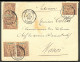 Lettre Cad "Quang-Yen/Tonkin". Indochine No 4(5) Sur Enveloppe Pour Hanoï, 1899. - TB - R - Other & Unclassified