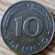 Germany - KM 108 - 1990 - 10 Pfennig - Mintmark "F" - Stuttgart - VF - Look Scans - 10 Pfennig