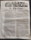 1833 Journal Satirique " LE CHARIVARI " - MIROIR DE PARIS - Dessin " PIGAL "  SI VOUS REGARDIEZ DEVANT VOUS ANIMAL ! - 1800 - 1849