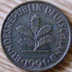 Germany - KM 108 - 1991 - 10 Pfennig - Mintmark "F" - Stuttgart - VF - Look Scans - 10 Pfennig