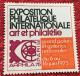 Arphila 75-Exposition Philatélique International Art & Philatélie 2 Timbres Vignette** Erinnophilie-[E]Stamp-Sticker - Expositions Philatéliques