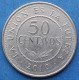 BOLIVIA - 50 Centavos 2010 KM# 216 Monetary Reform (1987) - Edelweiss Coins - Bolivie