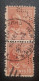 United States Pair Perfins Postmark Stamp - Perforés