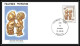 Delcampe - 1722 épreuve De Luxe / Deluxe Proof Polynésie (Polynesia) N° 227/229 Tikis En Polynésie Statue Statuette + Fdc - Sin Dentar, Pruebas De Impresión Y Variedades