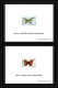 Andorre Andorra Bloc Feuillet Gommé N°451 / 452 Papillons (butterflies Papillon) Non Dentelé ** MNH Imperf Deluxe Proof - Blocks & Kleinbögen