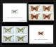 Andorre Andorra Bloc Feuillet Gommé N°451/452 Papillons Butterflies + Bloc 4  Non Dentelé ** MNH Imperf Deluxe Proof - Hojas Bloque
