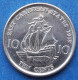 EAST CARIBBEAN STATES - 10 Cents 2019 "The Golden Hind" KM# 37a - Edelweiss Coins - East Caribbean States