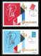 2529/ Carte Maximum (card) France N°1663/1664 Marianne De Béquet Edition Cef 1971 - 1971-1976 Marianna Di Béquet