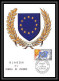 5363/ Carte Maximum (card) France Service N°34 Blason Du  Conseil De L'Europe Drapeau Flag Fdc Edition Parison 1965 - Briefe U. Dokumente