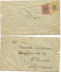 Tanganyika British Mandated Territory #2 Multifranked CVs 1930 To Europe Also Via Port Taufiq Egypt !!! + 1 PSE Unused - Tanganyika (...-1932)