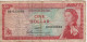 EAST CARIBBEAN  $ 1   P13a  ( ND - 1965 )    Elizabeth II  + Coastal Scene At Back - Caribes Orientales