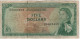 EAST CARIBBEAN  $ 5   P14e   ( ND - 1965 )    Elizabeth II  + Coastal Scene At Back - Oostelijke Caraïben