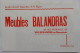 MATELAS MONDIAL - VILLEFRANCHE EN BEAUJOLAIS / Meubles BALANDRAS - Visage Femme - Buvard Publicitaire  - Textilos & Vestidos