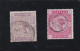 GRANDE BRETAGNE - 1883/84 - VICTORIA - N° 86 & 87 - 2/6 VIOLET - 5 S ROUGE - PAPIER BLANC -  OBLITERE - Unused Stamps