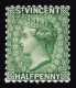 St. Vicente, 1883-84 Y&T. 27 MH,  ½ P. Verde - St.Vincent (...-1979)