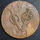 Netherlands East Indies VOC Holland Indonesia 1 One Duit 1751 Rosette Mintmark - Indonesië