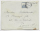 LEBANON LIBAN CACHET CIRE AU DOS SOUS COMMISSION BEYROUTH  DOMMAGES LETTRE COVER PALESTINE TIBERIAS 1928 TO FRANCE - Liban